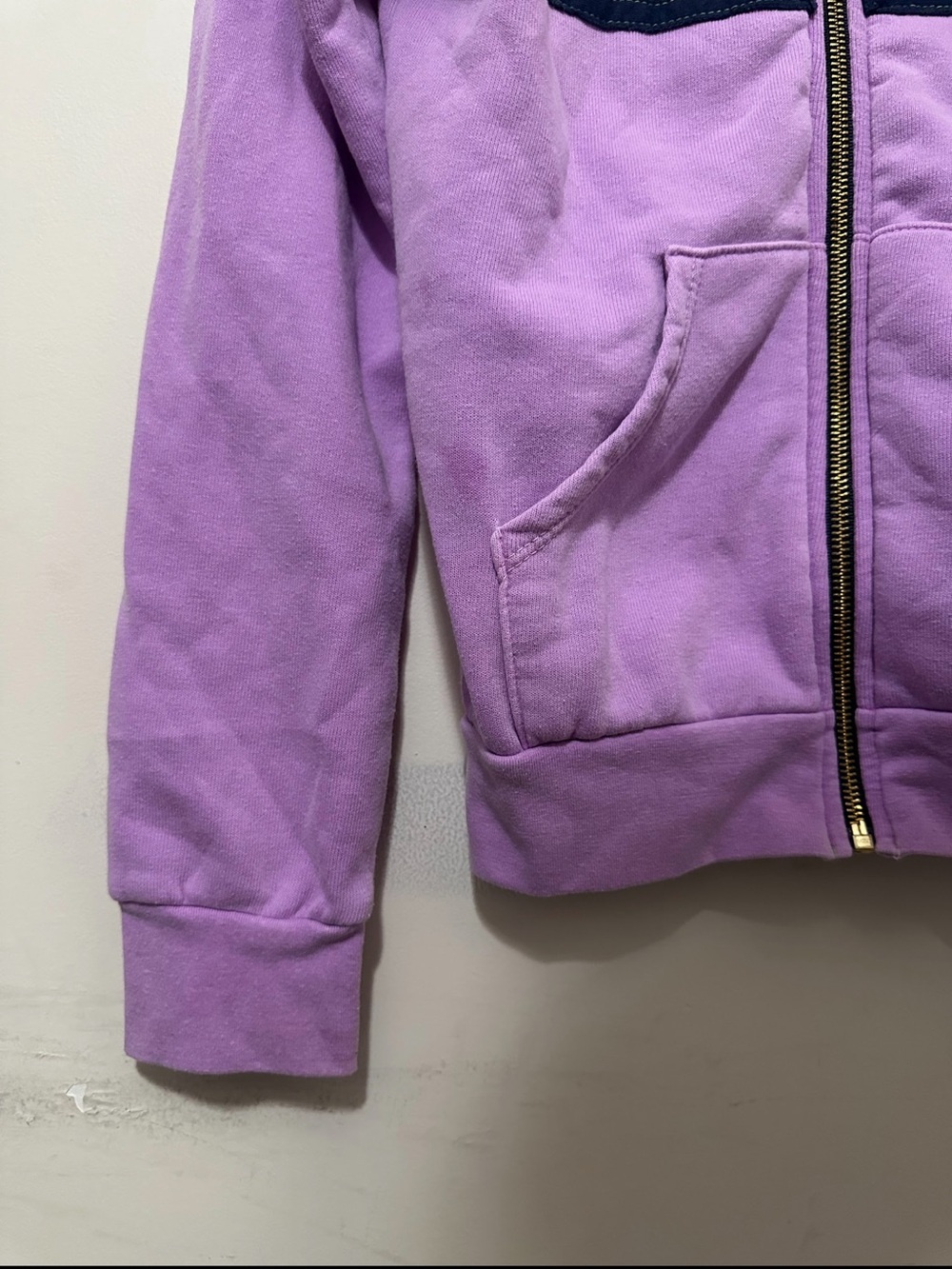 Aviator Nation Kids Size 12 Purple Rainbow Stripe Full Zip Hoodie Made in USA - Picture 3 of 14